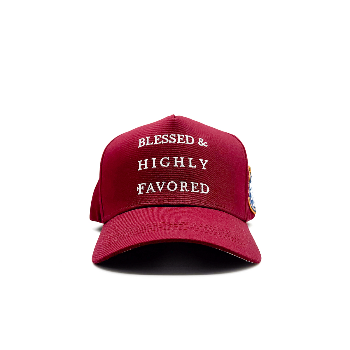 Blessed &amp; Highly Favored Snapback - Burgundy