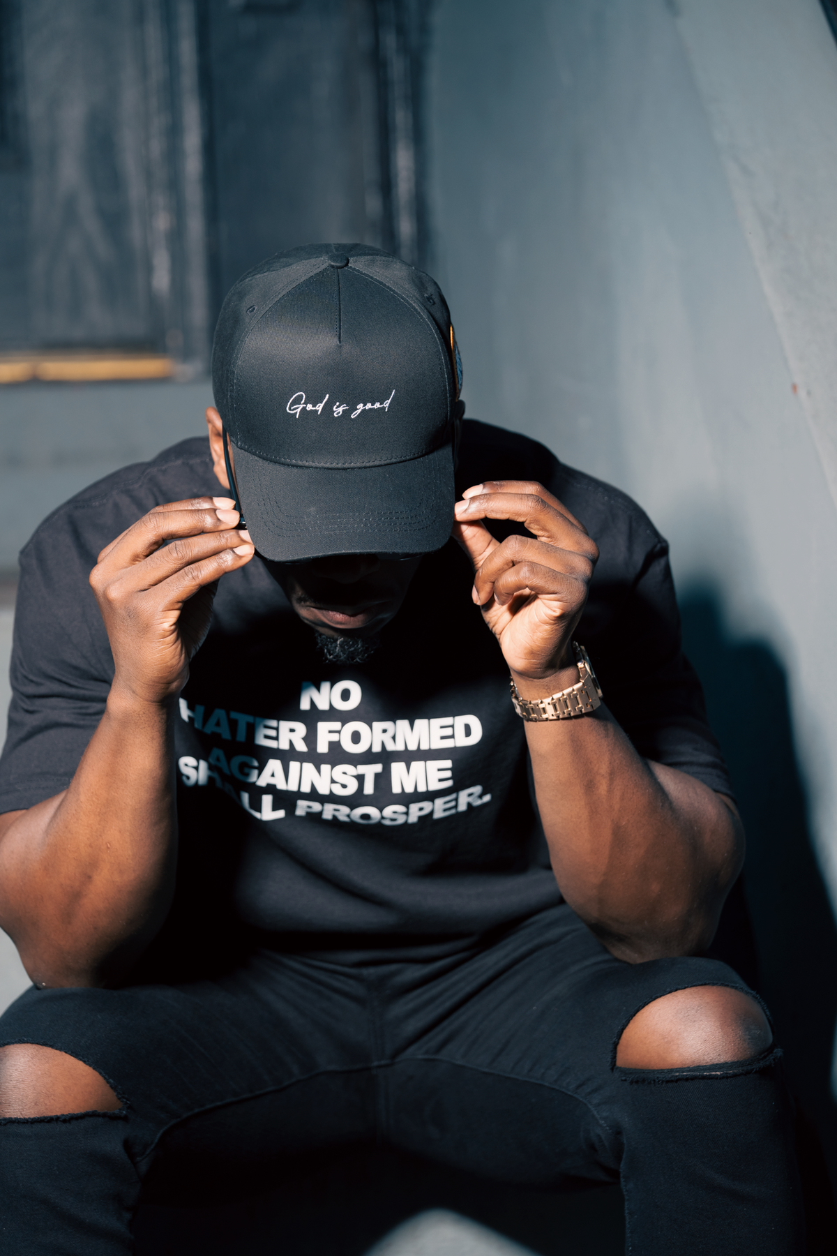God is Good Snapback - Black