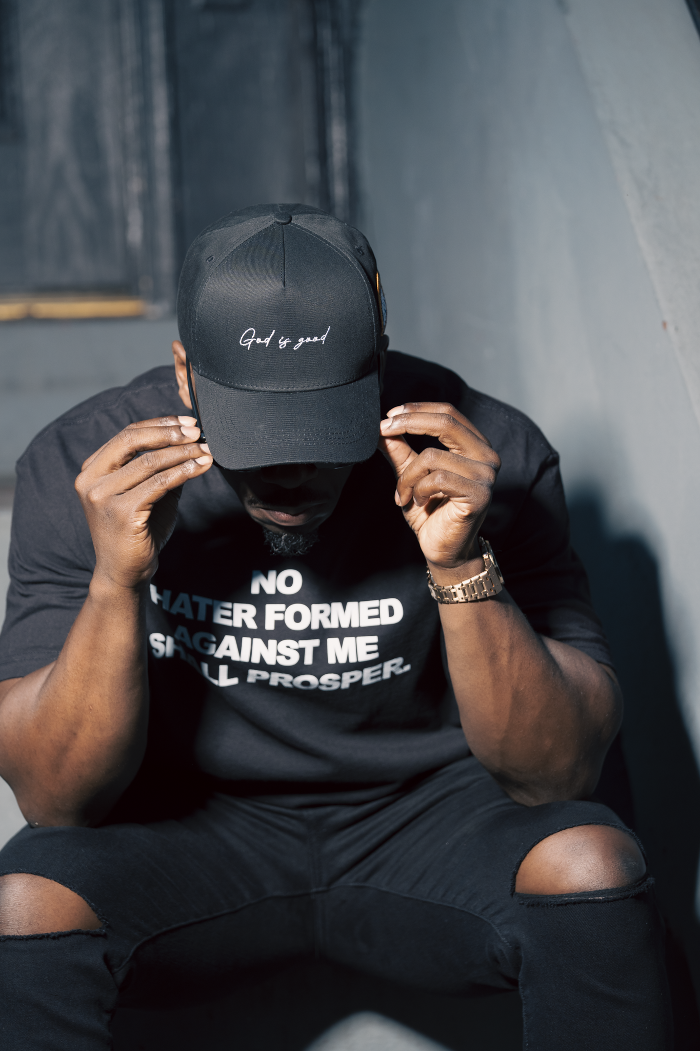 God is Good Snapback - Black