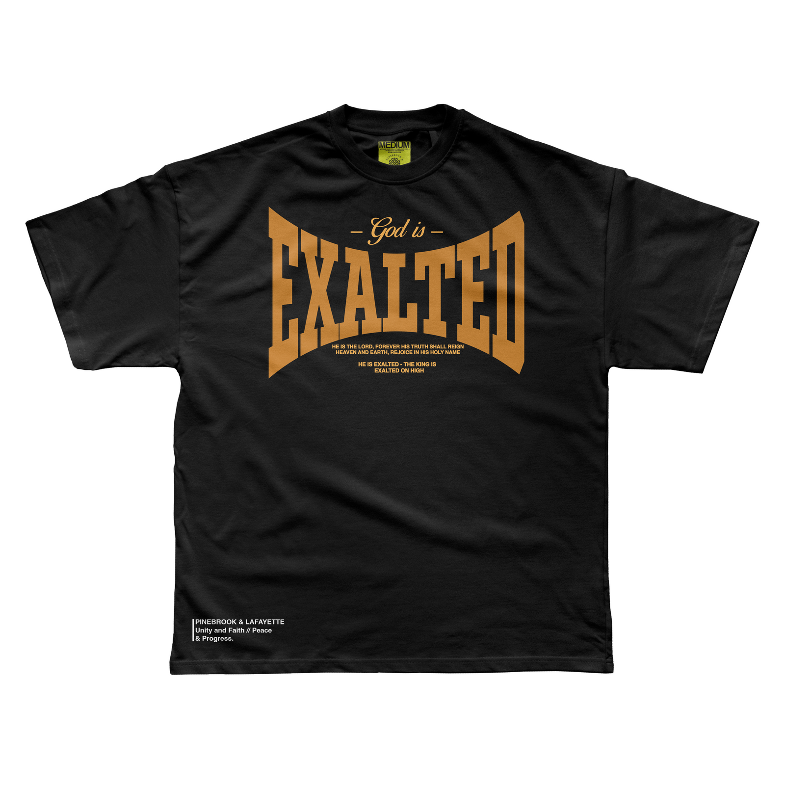 HE IS EXALTED (BLACK)