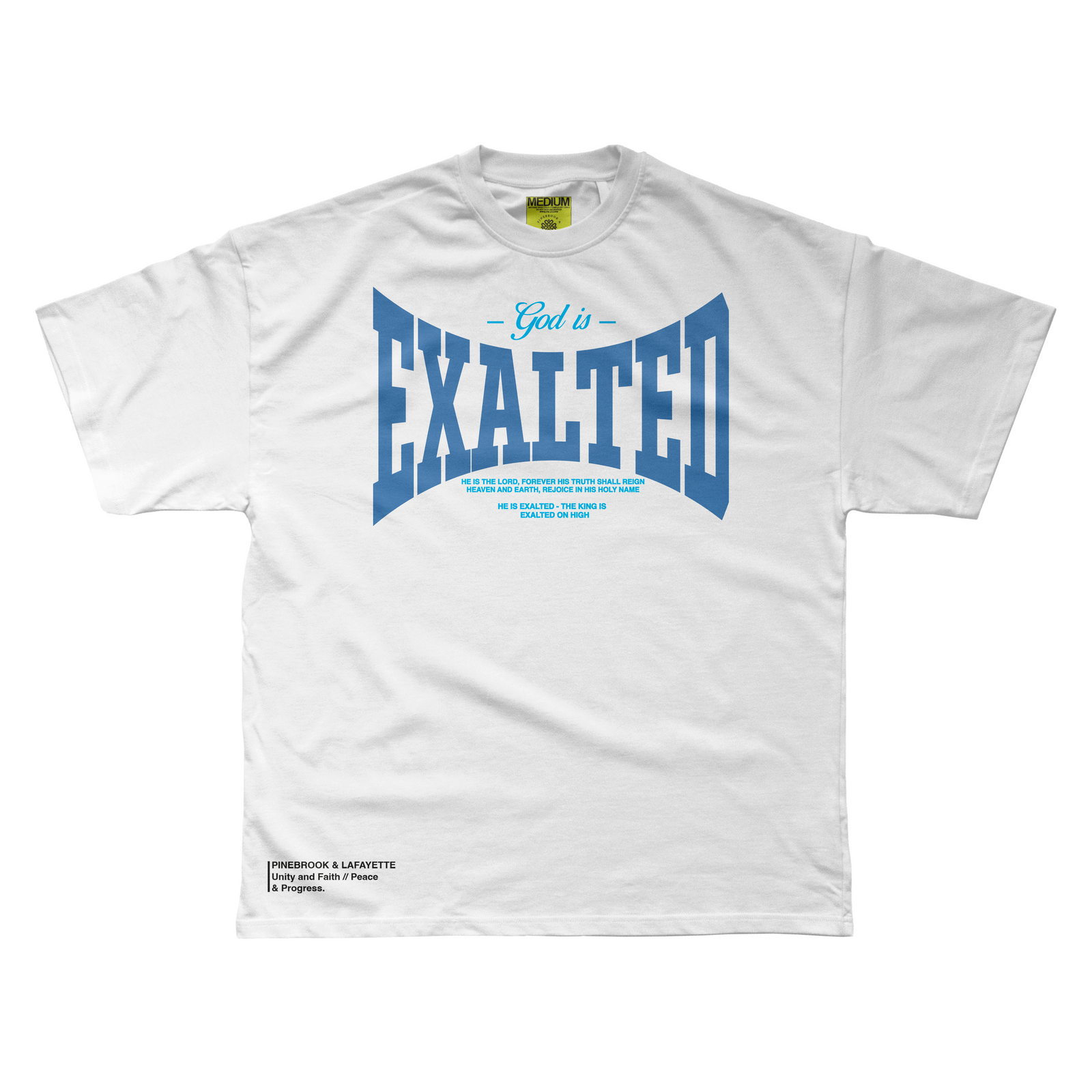 HE IS EXALTED (WHITE)