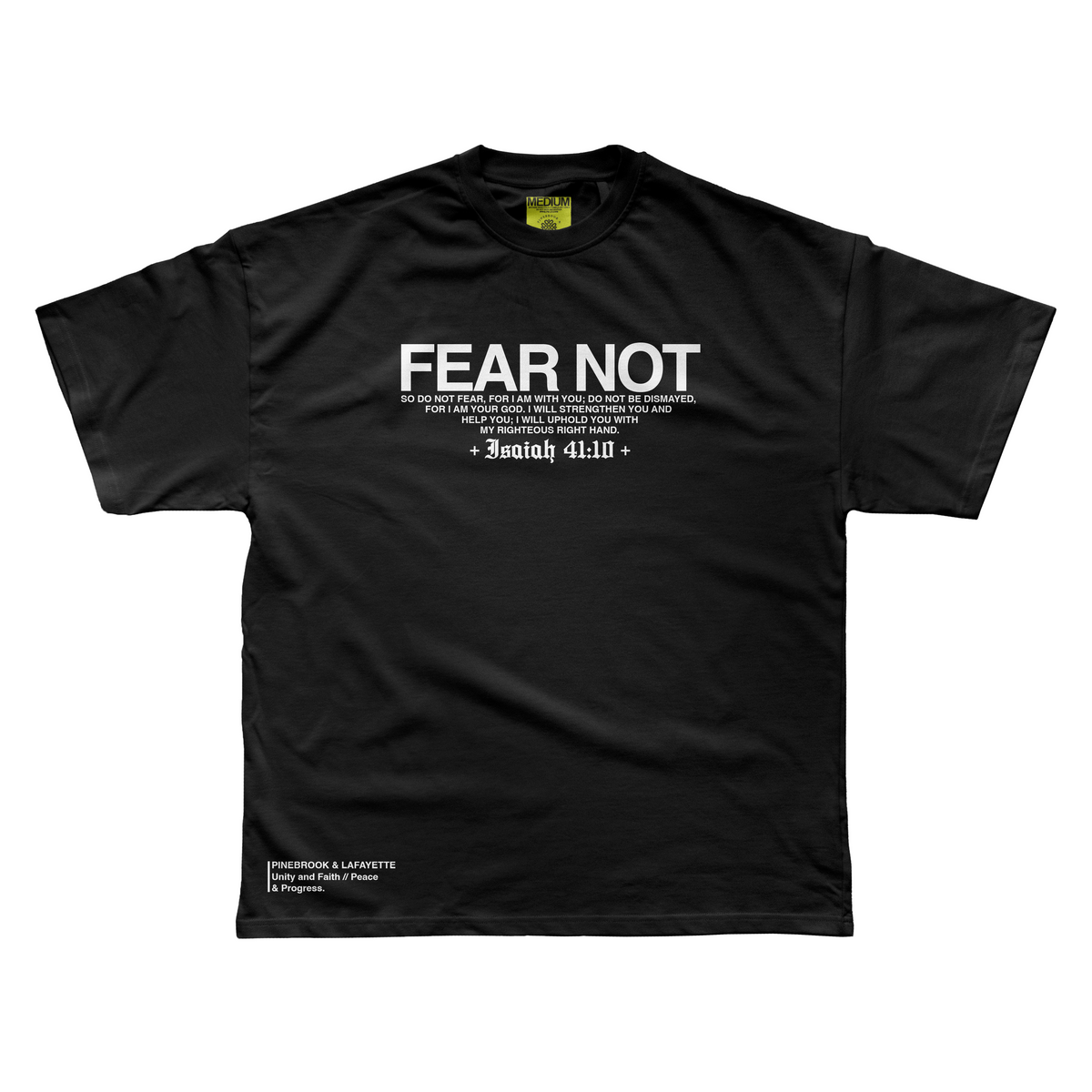 FEAR NOT TEE (BLACK)