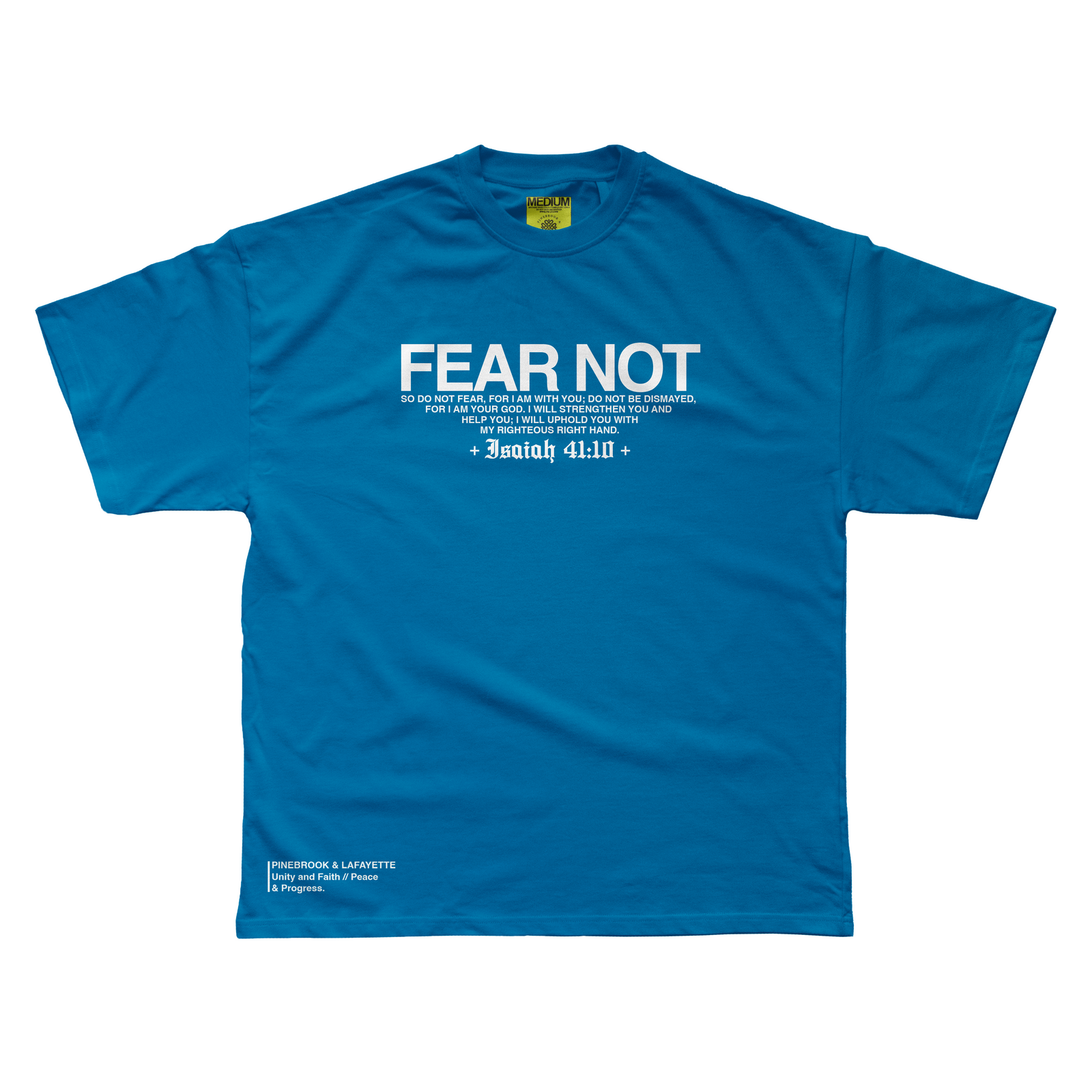 FEAR NOT TEE (ROYAL)