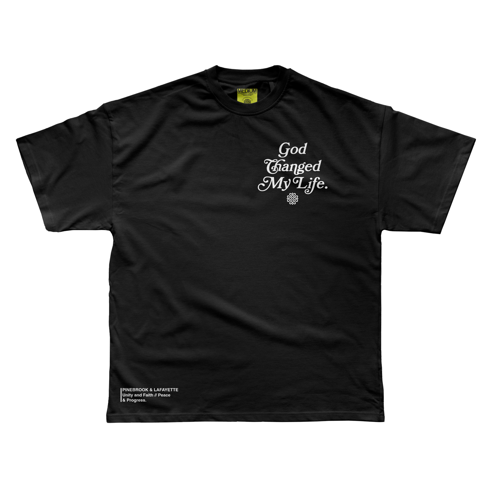 GOD CHANGED MY LIFE TEE ( BLACK)