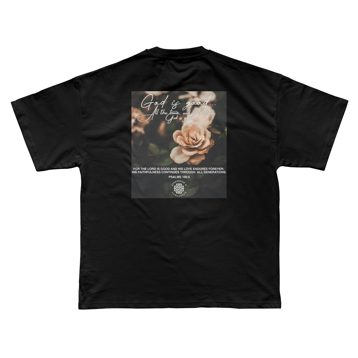 GOD IS GOOD TEE (BLACK)