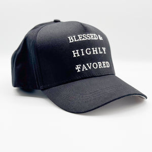 Blessed & Highly Favored Snapback - Black