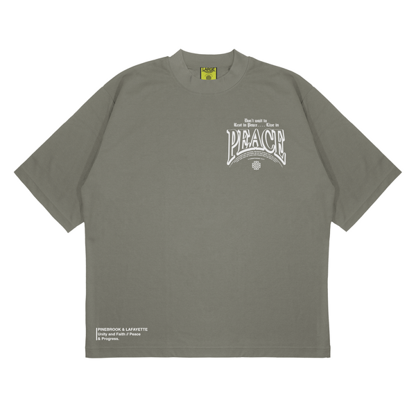 ☆PEACE☆ページ LIVE IN PEACE MOCK-NECK TEE (GREEN) - Pinebrook & Lafayette