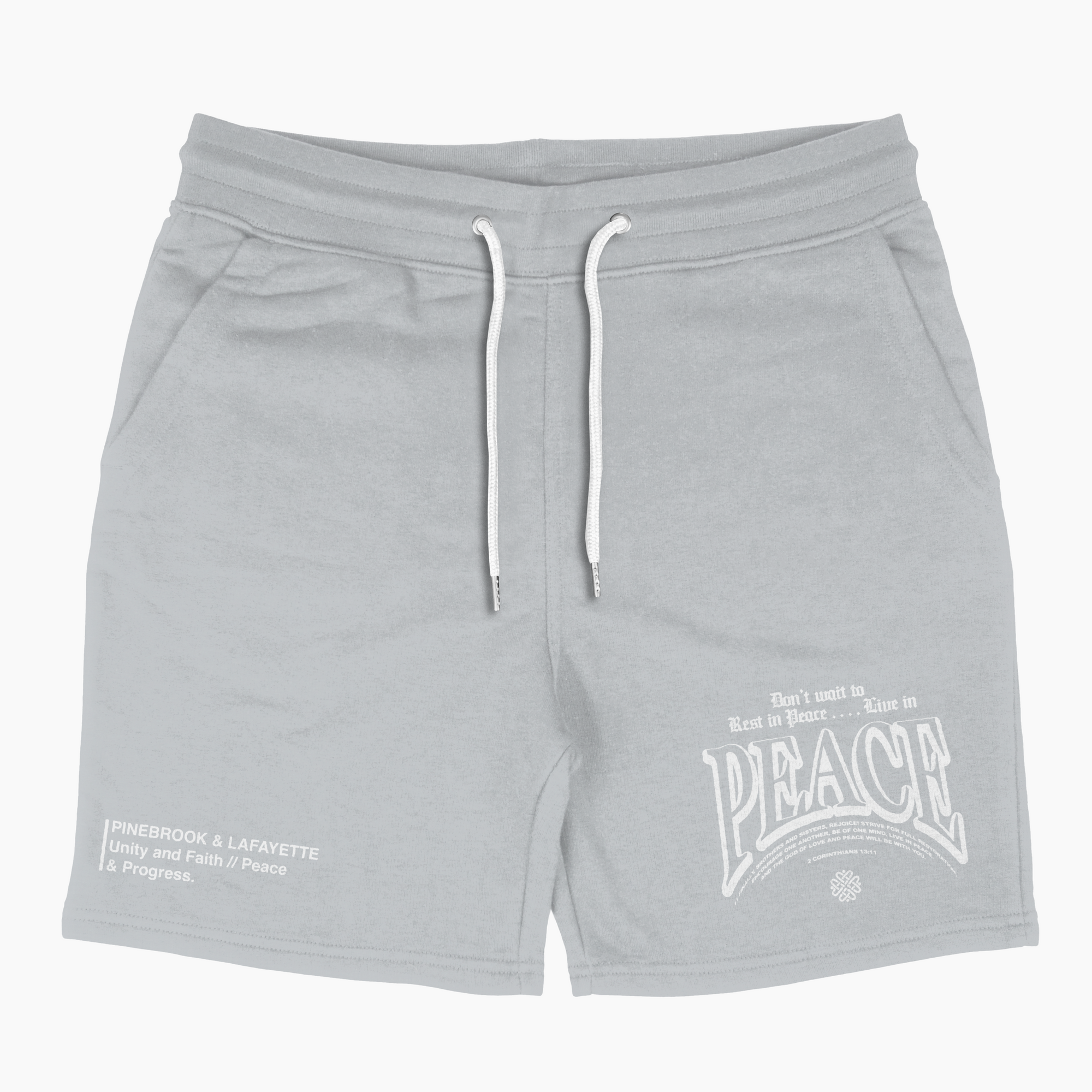 LIVE IN PEACE SHORTS (GREY)