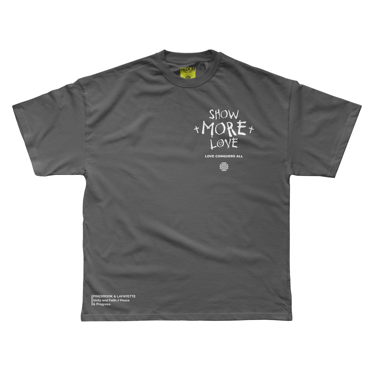 SHOW MORE LOVE! (VINTAGE TEE - GREY)