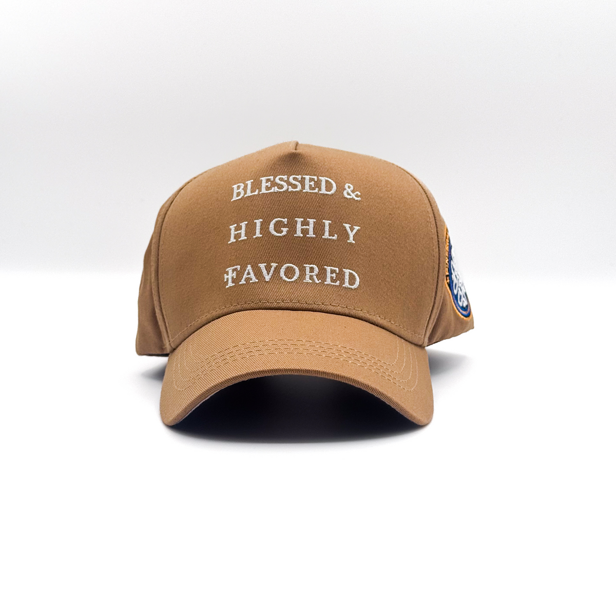 Blessed &amp; Highly Favored Snapback - Khaki (XL)