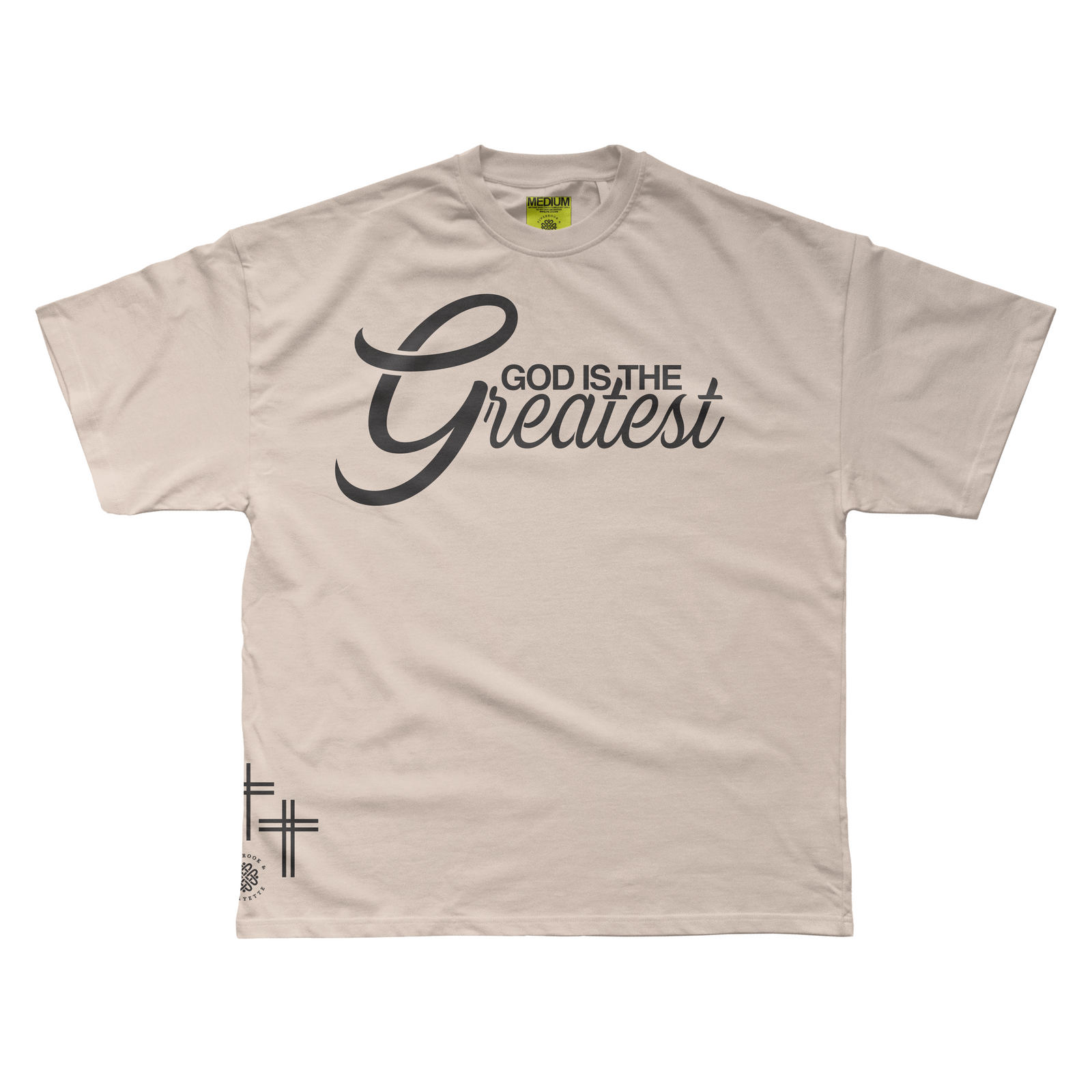 GOD IS THE GREATEST TEE (SAND)